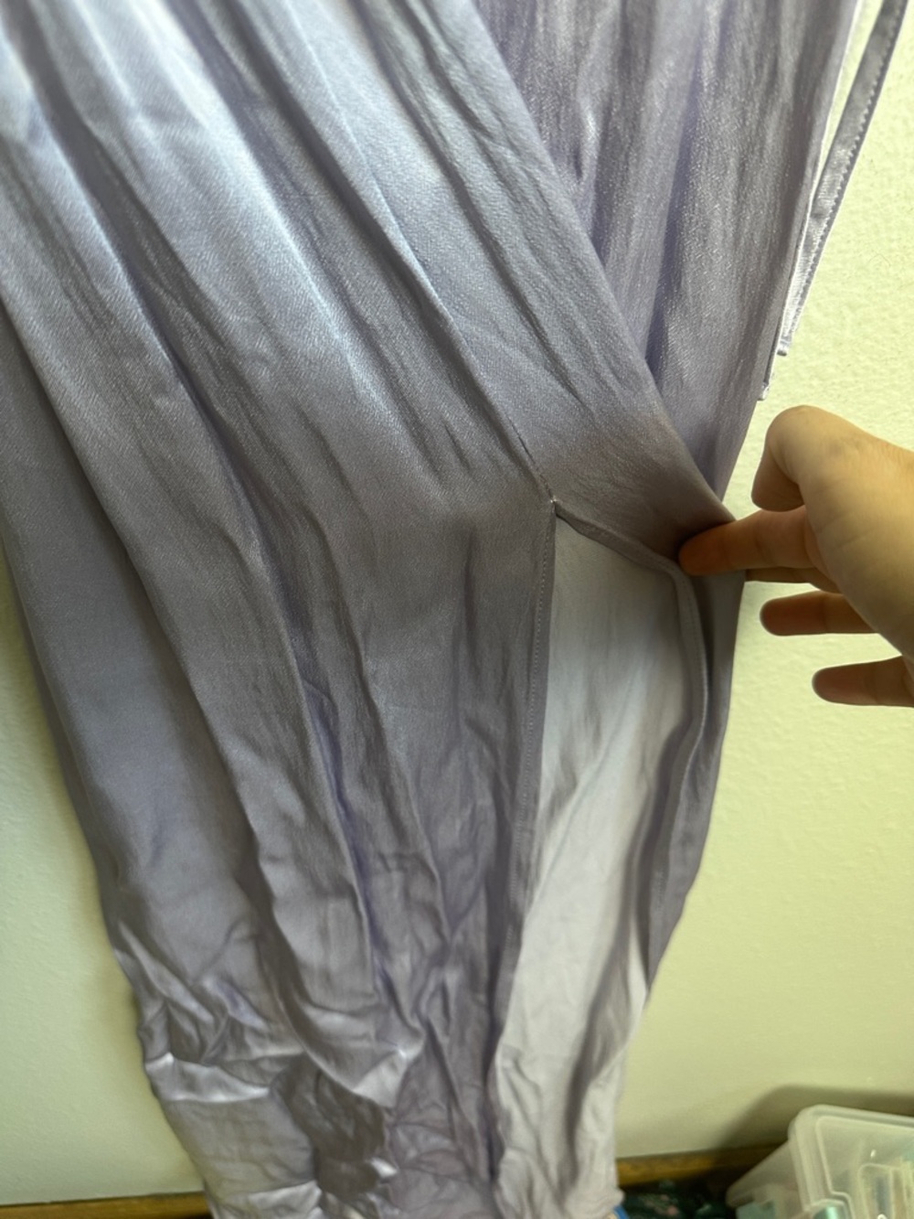 Topshop Lilac Satin Slip Dress - Picture 7 of 8